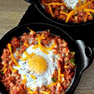 Corn Beef Hash with 2 eggs