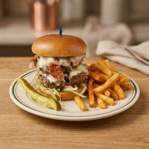 Loaded Bacon Cheese Burger