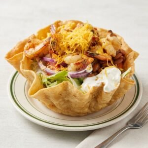 Loaded Shrimp Taco Salad